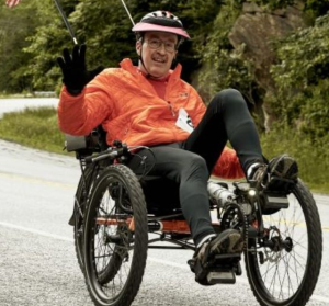man on a bike
