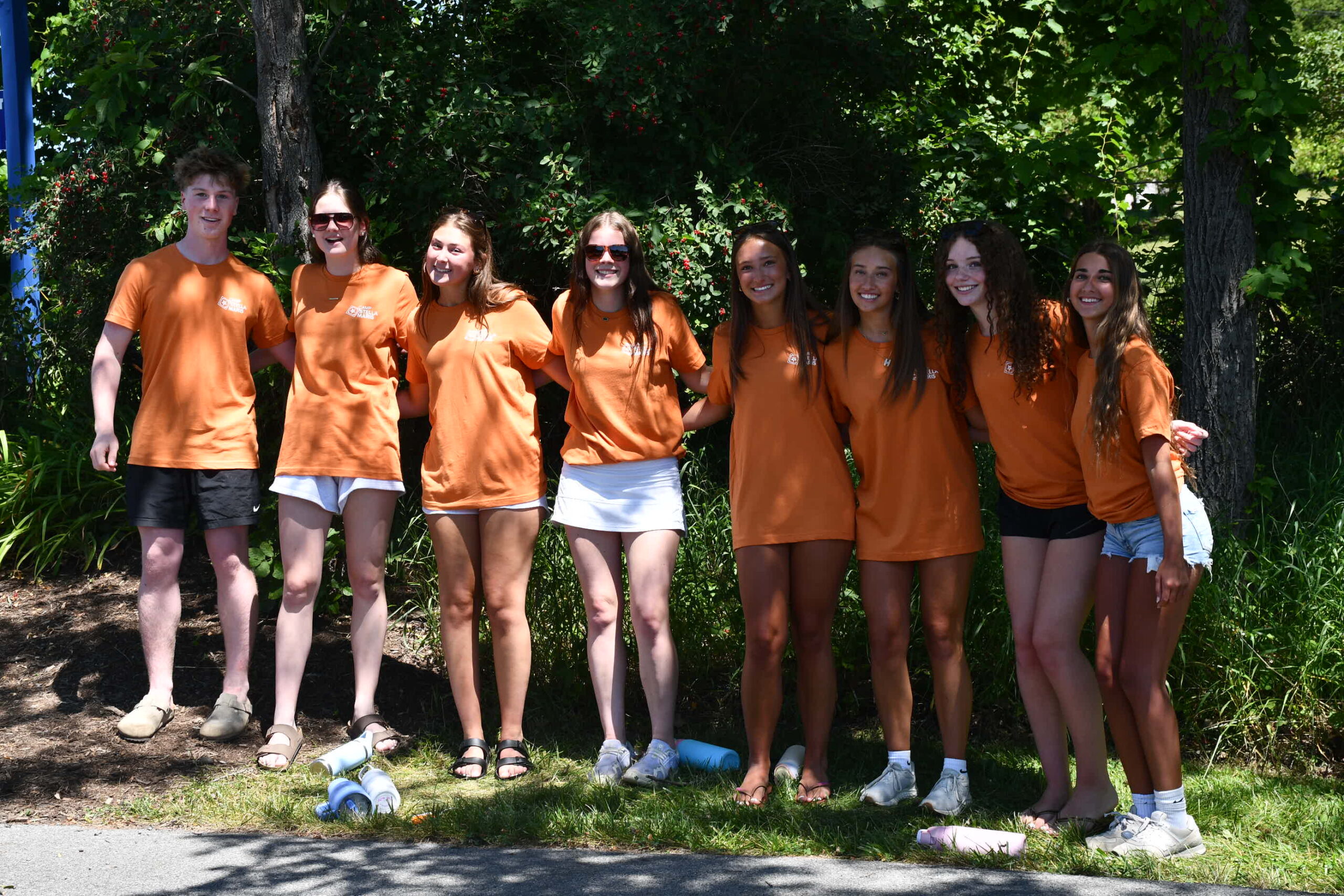 LIT LIT campers with orange shirts